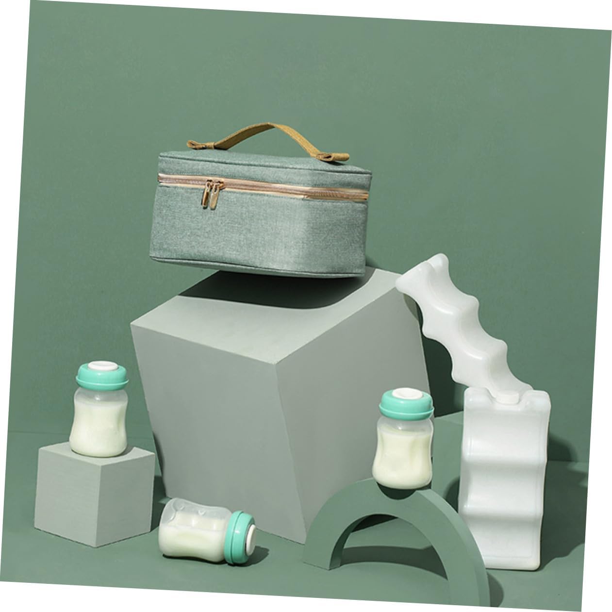 Portable Breast Milk Storage Bag Ice Packs Waterproof Breastmilk Organizer Insulated Care Bag for Fresh Keeping Easy to Carry