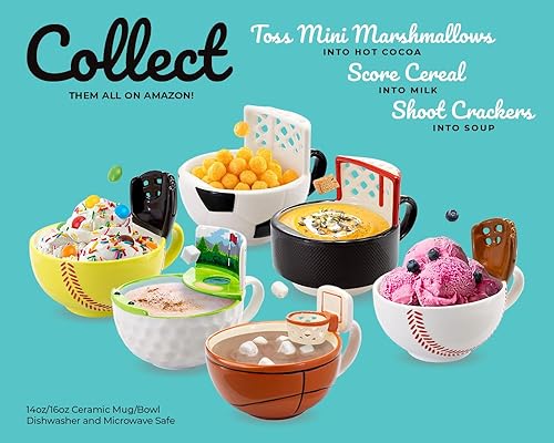 Miniatura 7 de MAX'IS Creations The Soccer Mug with a Goal, Sports Soccer Gifts for Kids Boys 8-12 12-14 Girls Coach Gift Men Mom Funny Coffee Mug Ball Cereal