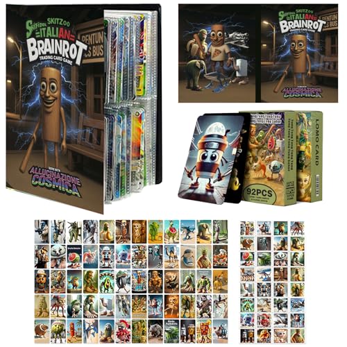 WENAUANG Italian Brainrot Cartas Set, con Un Libro di Carte con
