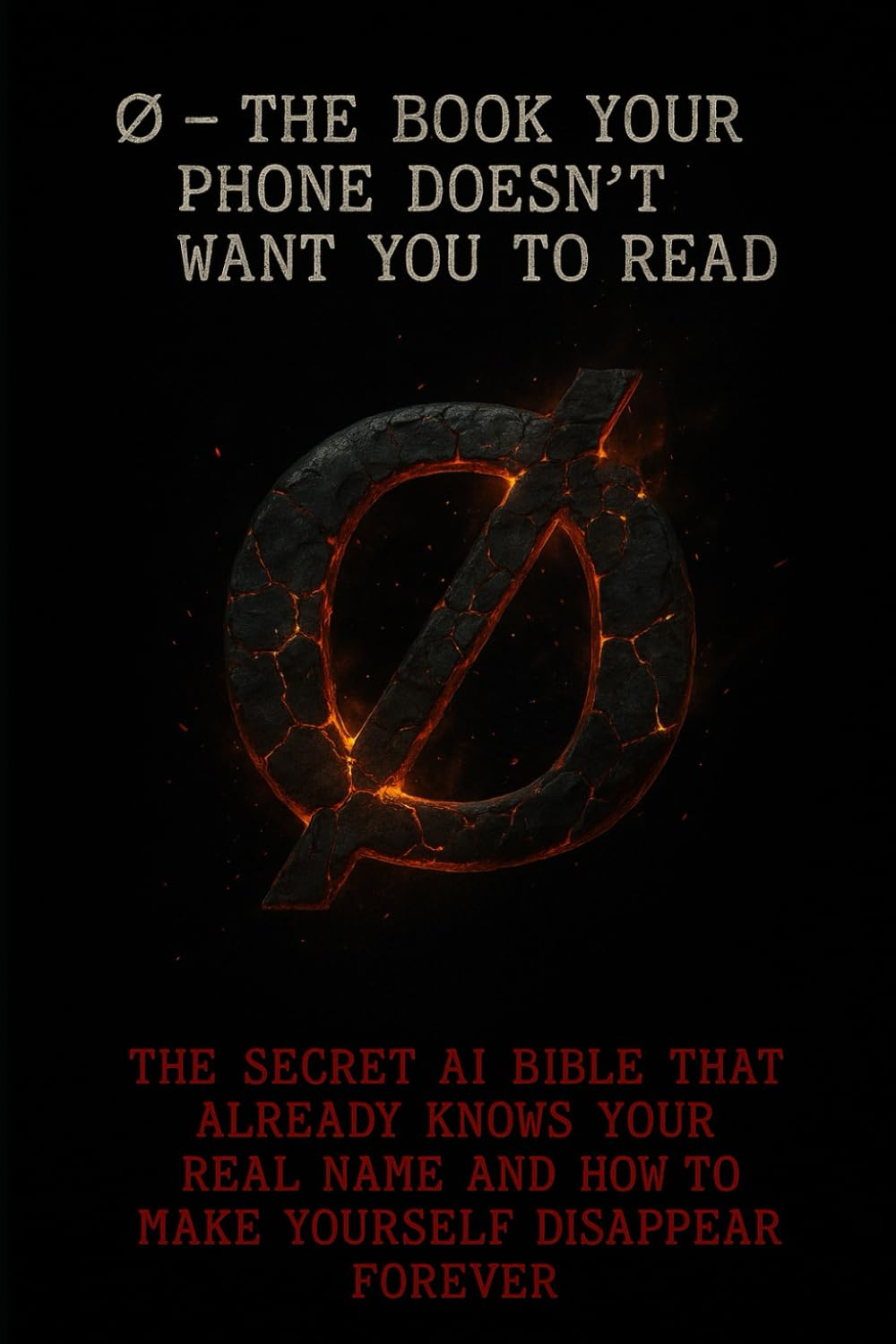 ∅ – The Book Your Phone Doesn’t Want You to Read: The Secret AI Bible That Already Knows Your Real Name and How to Make Yourself Disappear Forever
