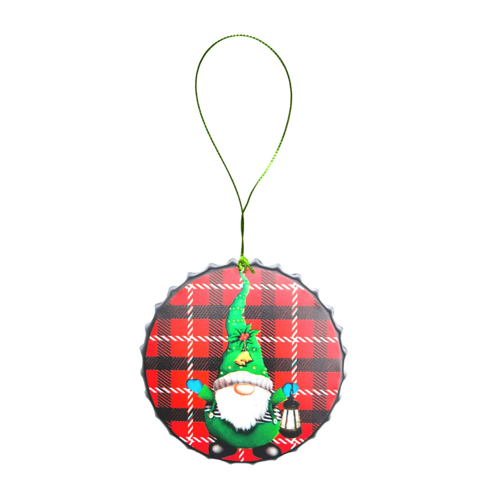 Elnwnnkc H Tree Bottle Cap Anging Ornament Faceless Old Iron Andicraft Christmas Anging Pendant Wit Rope Ome Decor Ardware Andicraft Pendant Wit Christmas Rope