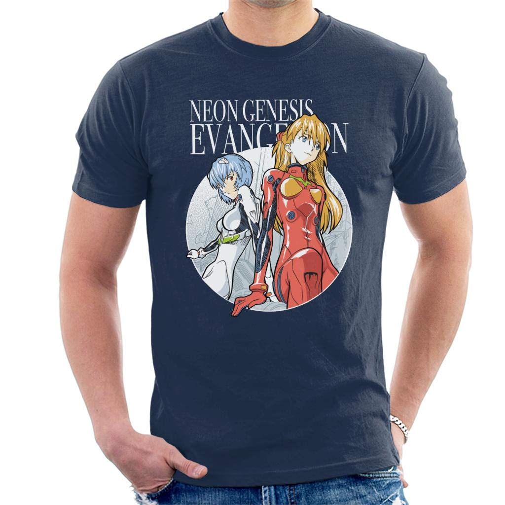 Neon Genesis Evangelion Rei and Asuka Men's T-Shirt