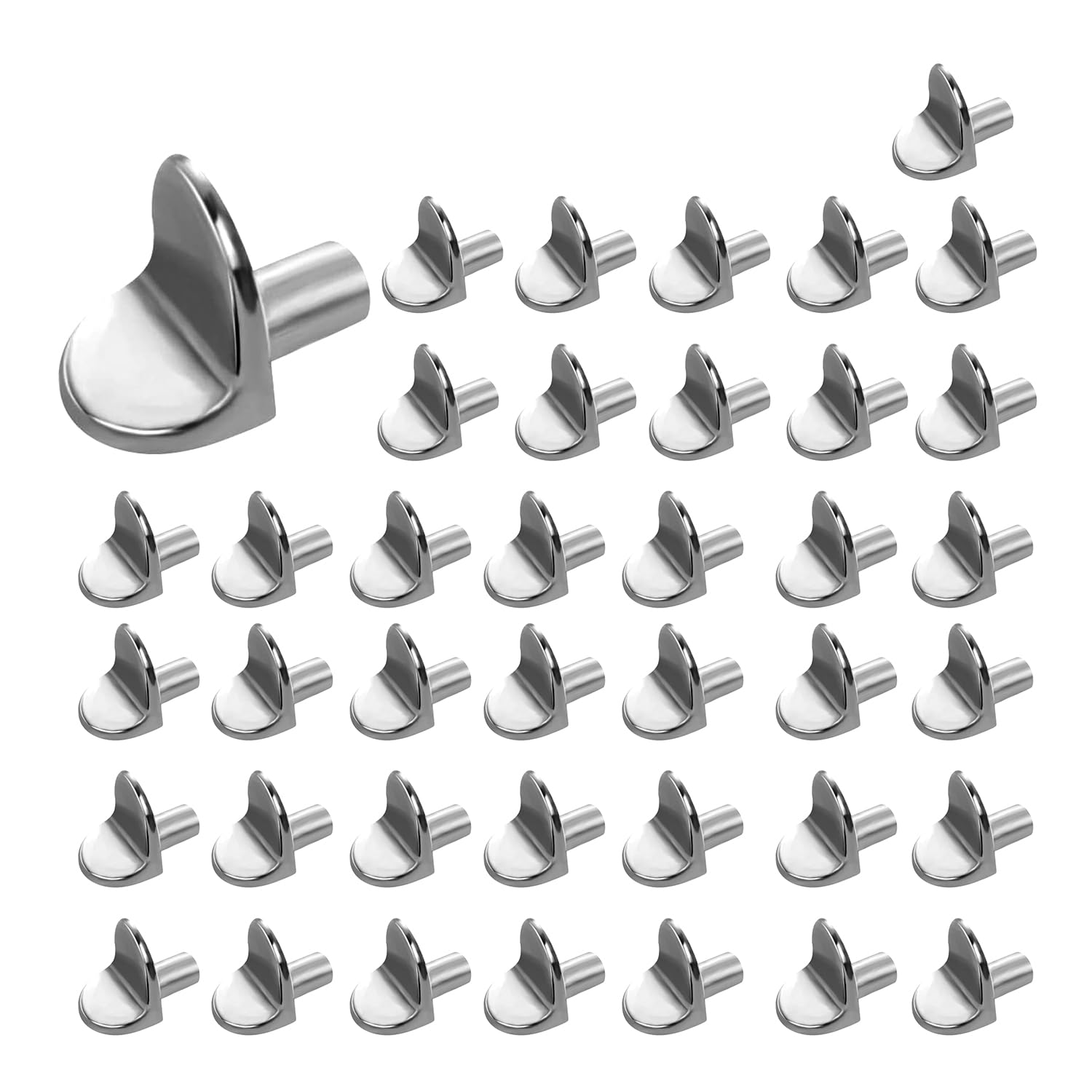 Highdecora 100 Pcs Shelf Support Pegs5mm L Shaped Metal Bracket PegsCupboard Shelf PegsThickened Alloy Rack Peg from B&Q