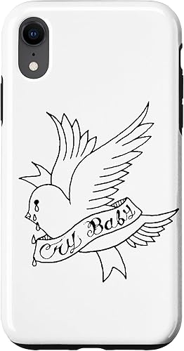 iPhone XR llorar bebé estético tatuaje Crybaby Bird caso