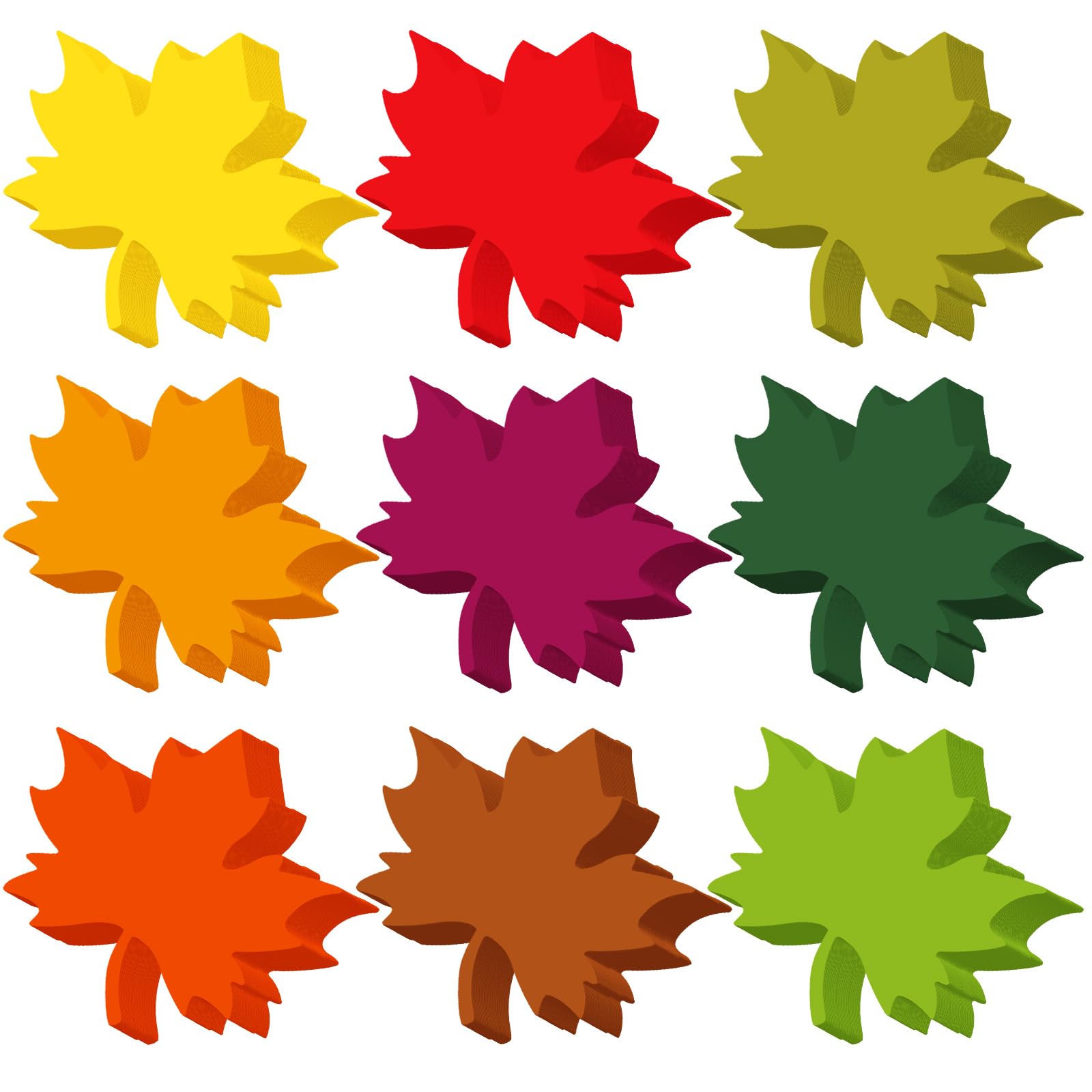 720 Pcs Maple Leaf Paper Bulletin Board Cutouts, 3.9 Inch