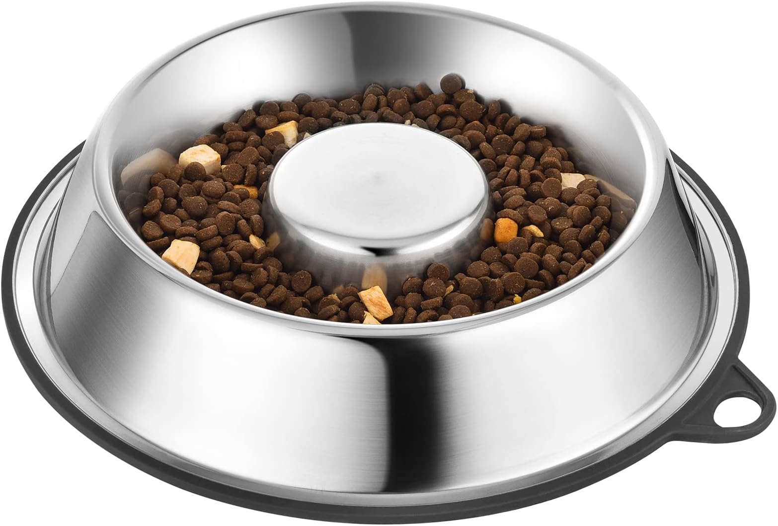 PEGGY11 Stainless Steel Slow Feeder Dog Bowl - Holds 5 Cups, for Large Size Dogs