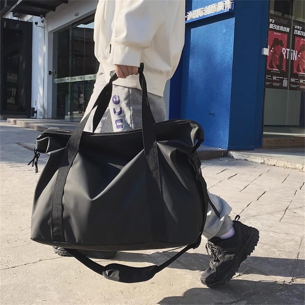 Reisetasche Sporttasche Kurze Distanz Geschäftsreise Reise Herren Handtasche Reisegepäck Tasche für Männer Frauen(Black)