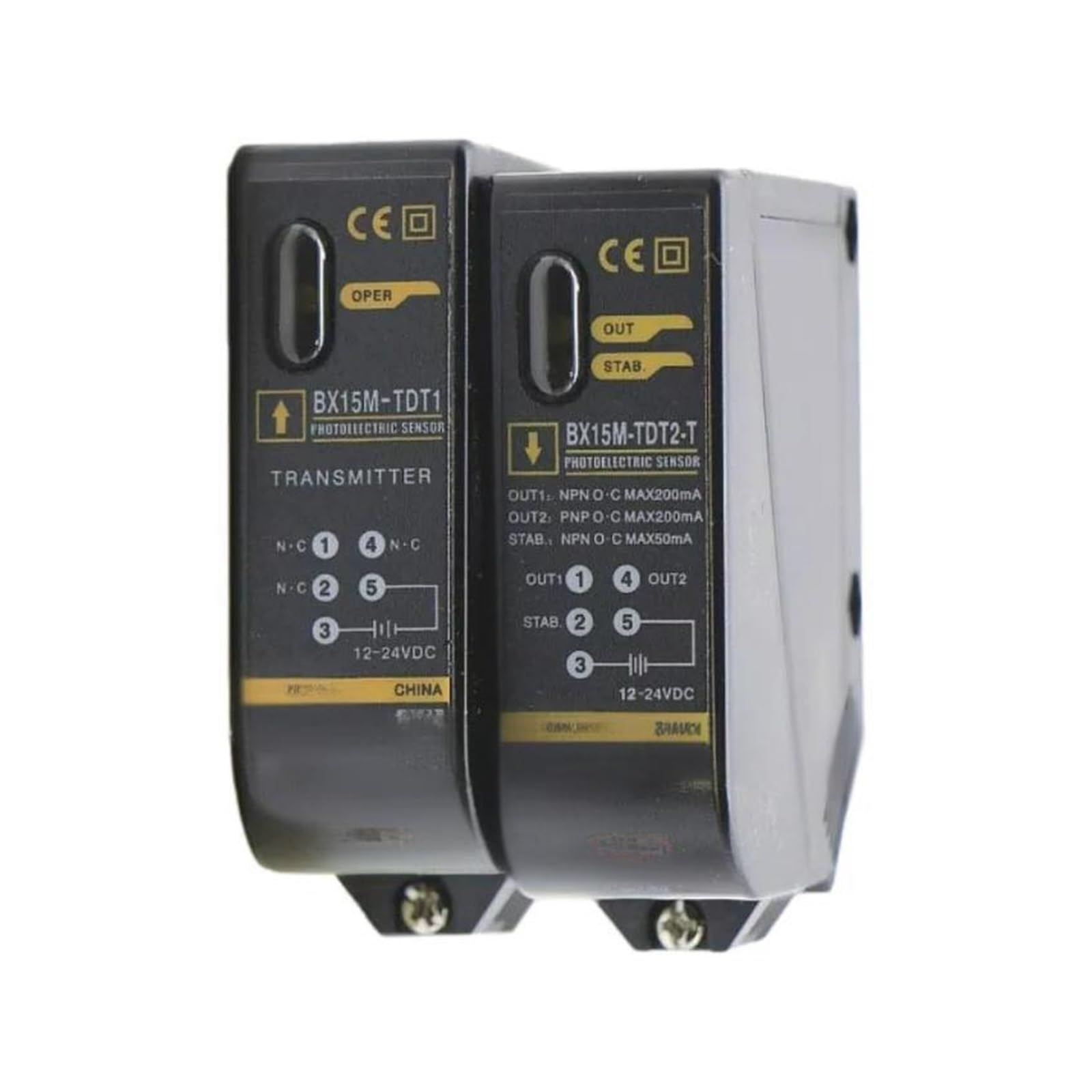 Zvqysgiw One Color 1Pcs 12-24Vdc Photoelectric Switches Bx15m-Tdt Bx15m-Tdt-T Bx15m-Tfr Bx15m-Tfr-T(Bx15m-Tfr-T)
