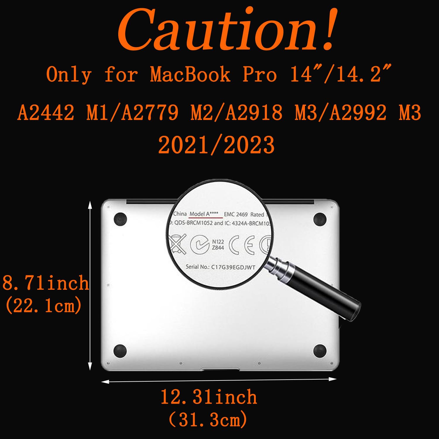 Funda Compatible con 2024-2021 MacBook Pro 14 Pulgadas M1 M2 M3 M4 MAX A2442 A2779 A2918 A2992 A3112 A3185 A3401 Cover, Case Carcasa Dura Plástico,Ciencia