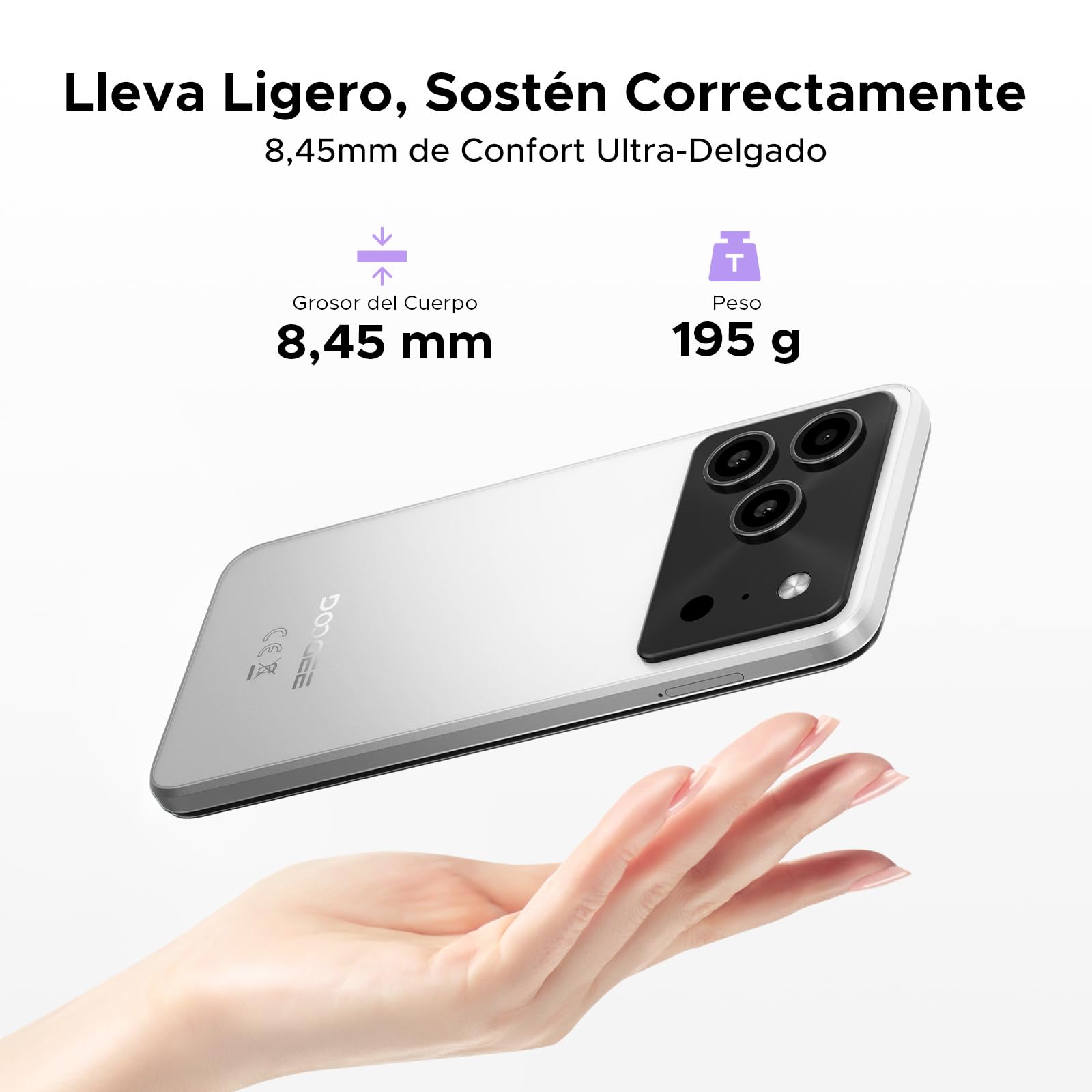 Note56Plus Andriod 16 Telefono Movil, 48GB+256GB/2TB Smartphone Octa Core 6.56" HD+ 90Hz Móvil, Batería 6150mAh, 50MP+8MP, Teléfono Móvil 8.5mm, Dual SIM 4G/ GPS/NFC/Huella/Face ID