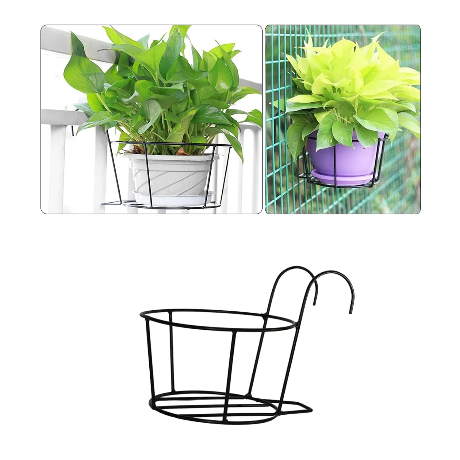 See full amazon price history chart for Cinagro Metal Hanging Planters (Set of 1, ONLY PLANTERS) Flower Pot Holder for Railing, Potted Plant Stand for Home Decor, Office, Patio, Garden Railing, Hanging Metal Baskets (Black, No Pot Included) Cinagro Metal Hanging Planters (Set of 1, ONLY PLANTERS) Flower Pot Holder for Railing, Potted Plant Stand for Home Decor, Office, Patio, Garden Railing, Hanging Metal Baskets (Black, No Pot Included) (B0D8W97P2F) Amazon Price History, Amazon Price Tracker