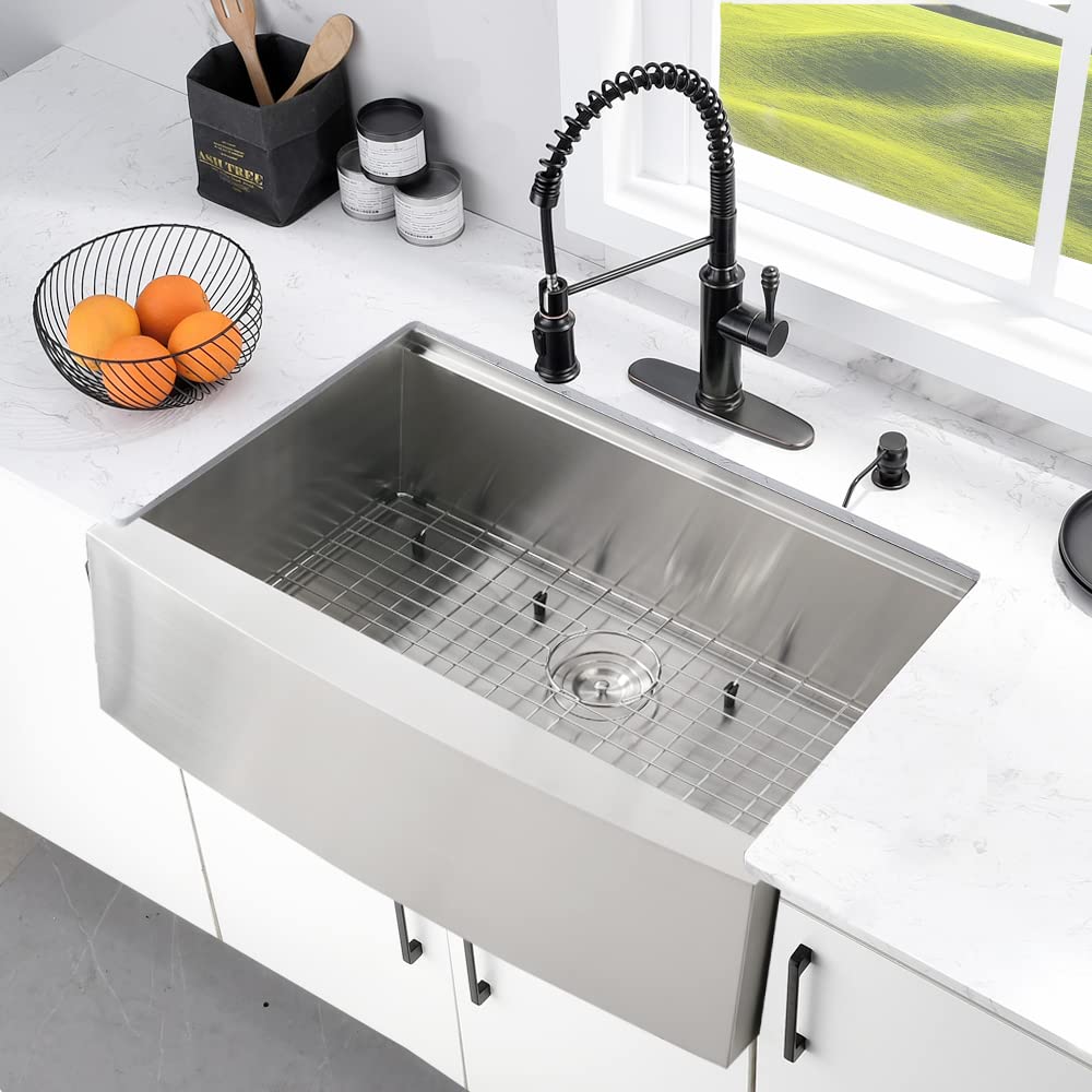 Buy 33 Inch Stainless Steel Farmhouse Sink WorkstationBokaiya 33x22