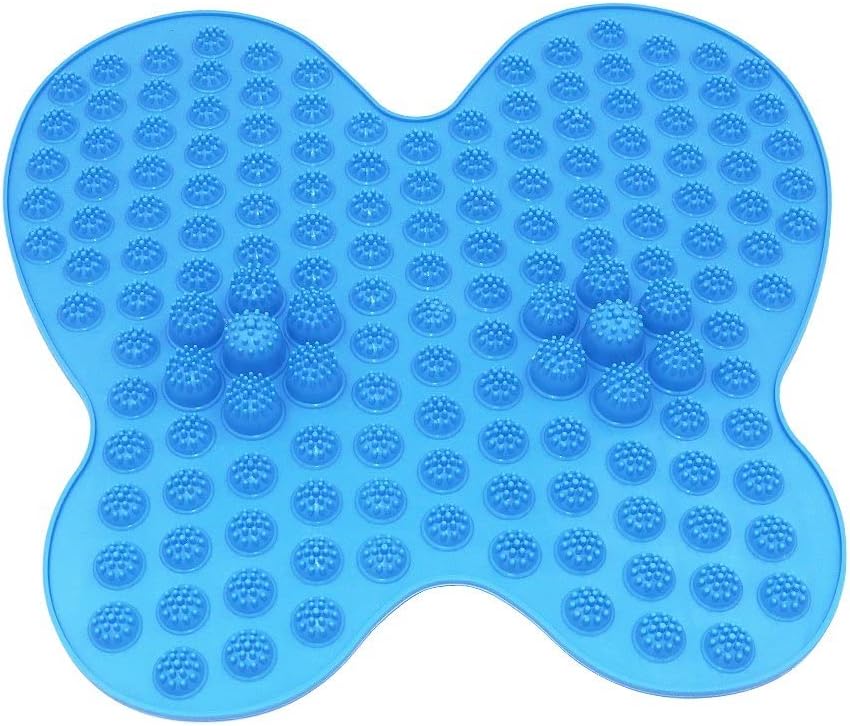AS SEEN ON TV NEW :Futzuki Reflexology Mat Foot massager acupressure pain & Relieve stress treatment (Blue)