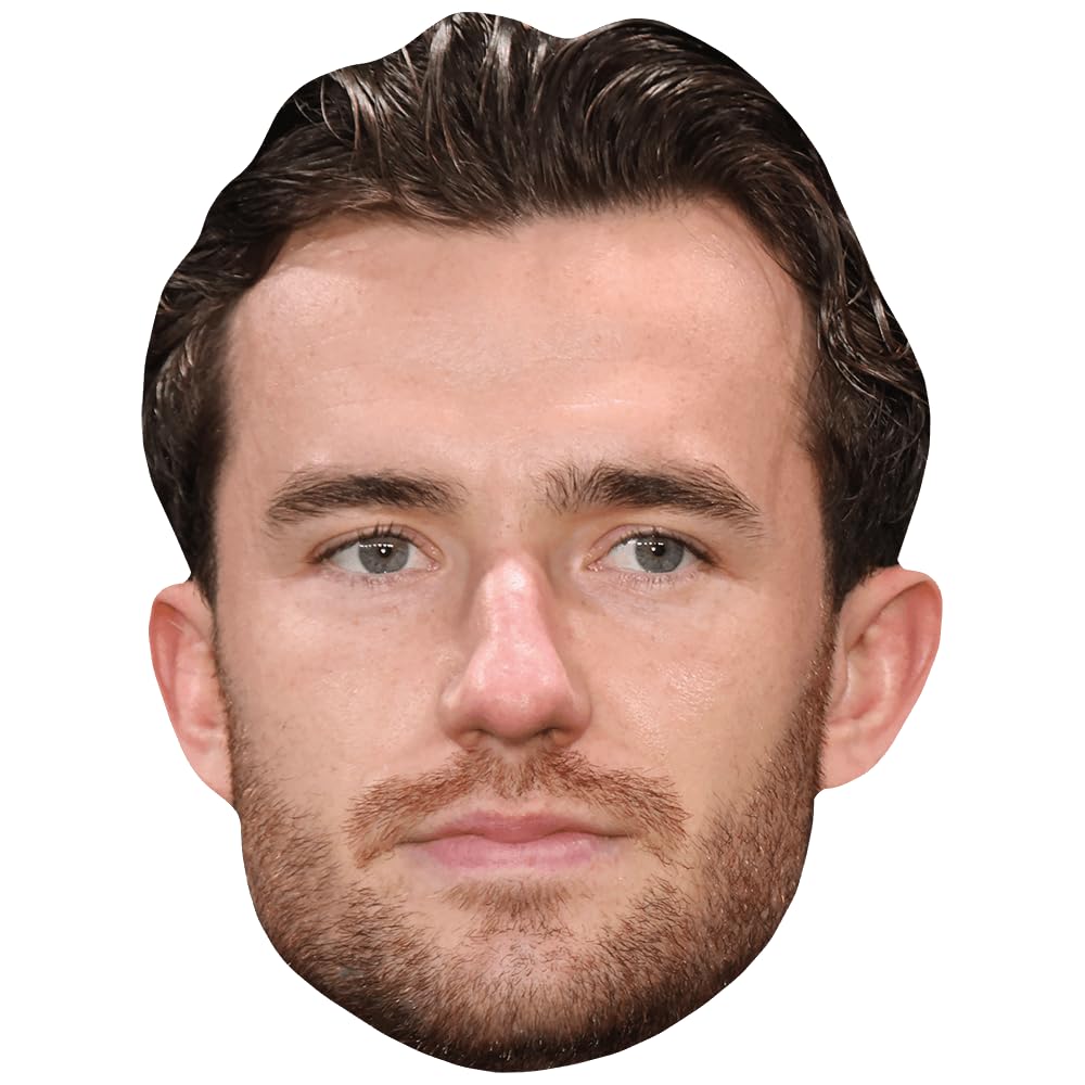 Ben Chilwell (Stubble) Celebrity Mask, Flat Card Face, Fancy Dress Mask