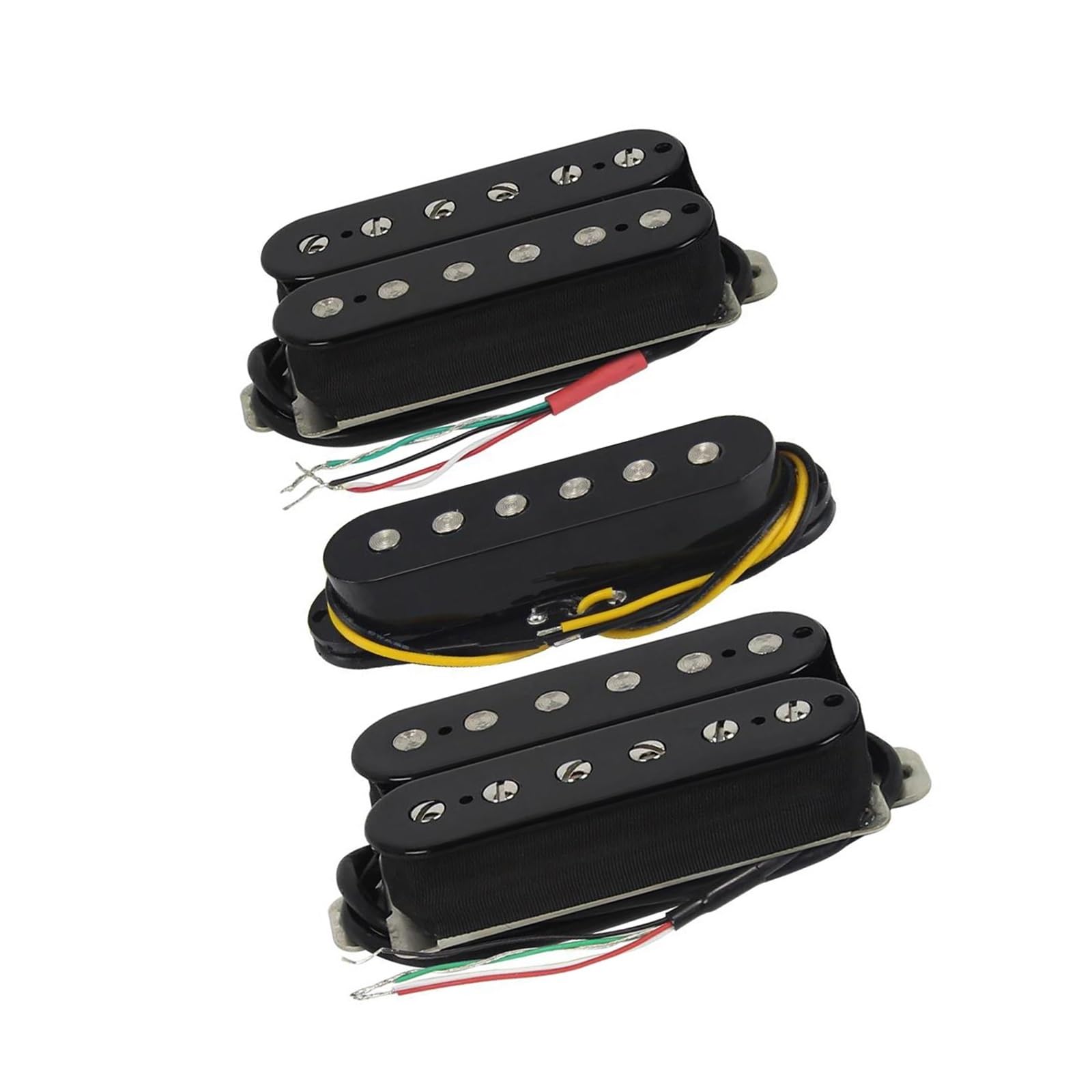 3 Częściowa Ceramiczna Gitara Elektryczna Z Podwójną Pojedynczą Cewką Akcesoria Do Instrumentów HSH(Black Set)