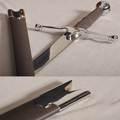 Miniatura 6 de 45" Broad Sword Medieval Scottish Claymore Highland Sword with Scabbard for Cosplay,Collection