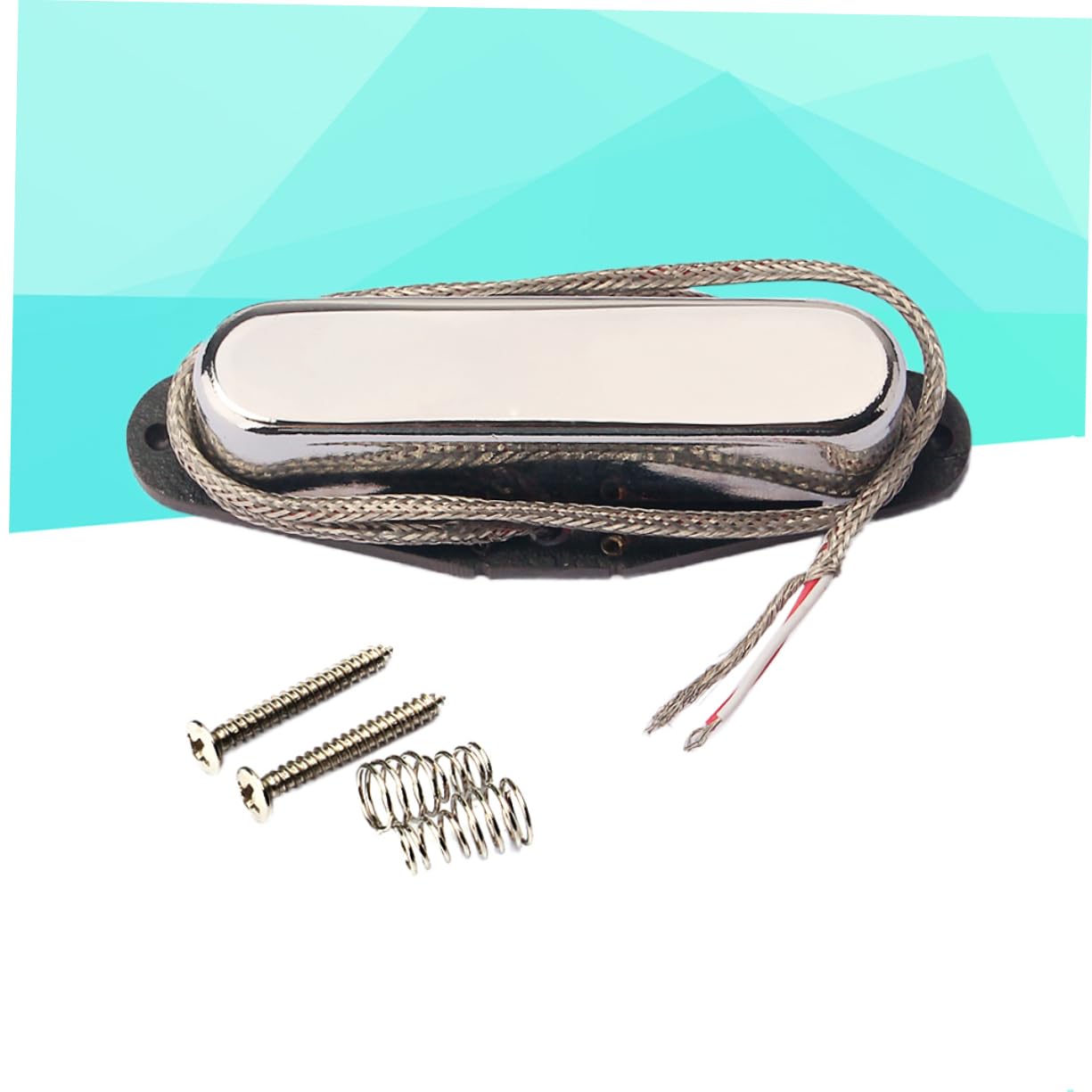 SUPVOX 3pezzi Pickup Per Chitarra Elettrica Collo Cromato Design Vintage Con Struttura e Filo Compatibile Con e Bassi Prestazioni Ottimali e Toni Caldi
