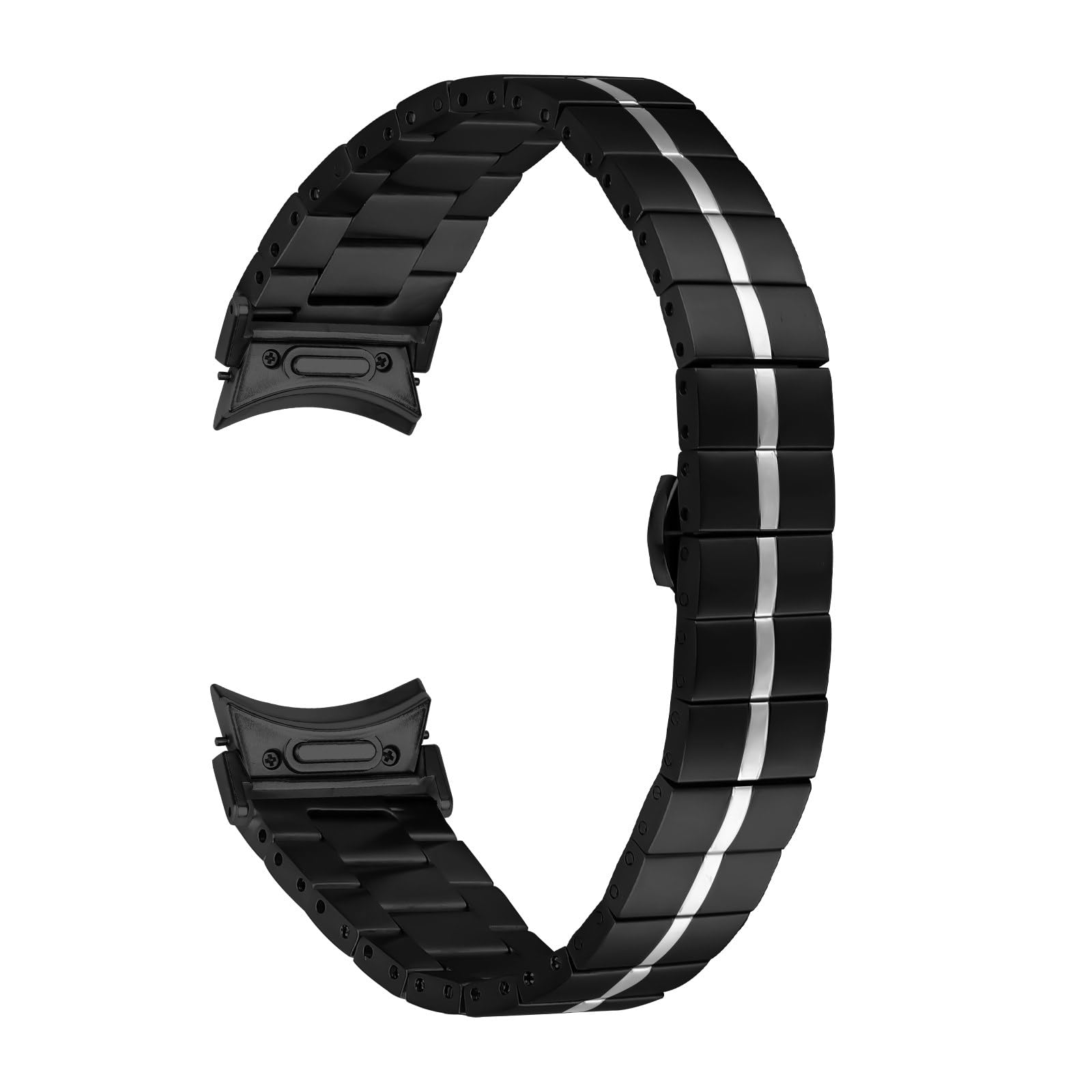 MVRYCE Compatible With Galaxy watch 5 Watch Strap 40 mm 44mm, Stainless Steel Metal Wrist Strap Breathable Replacement Band Bracelet For Galaxy Watch 4 Classic 42mm 46mm/Watch 5 Pro 45mm (Y01)