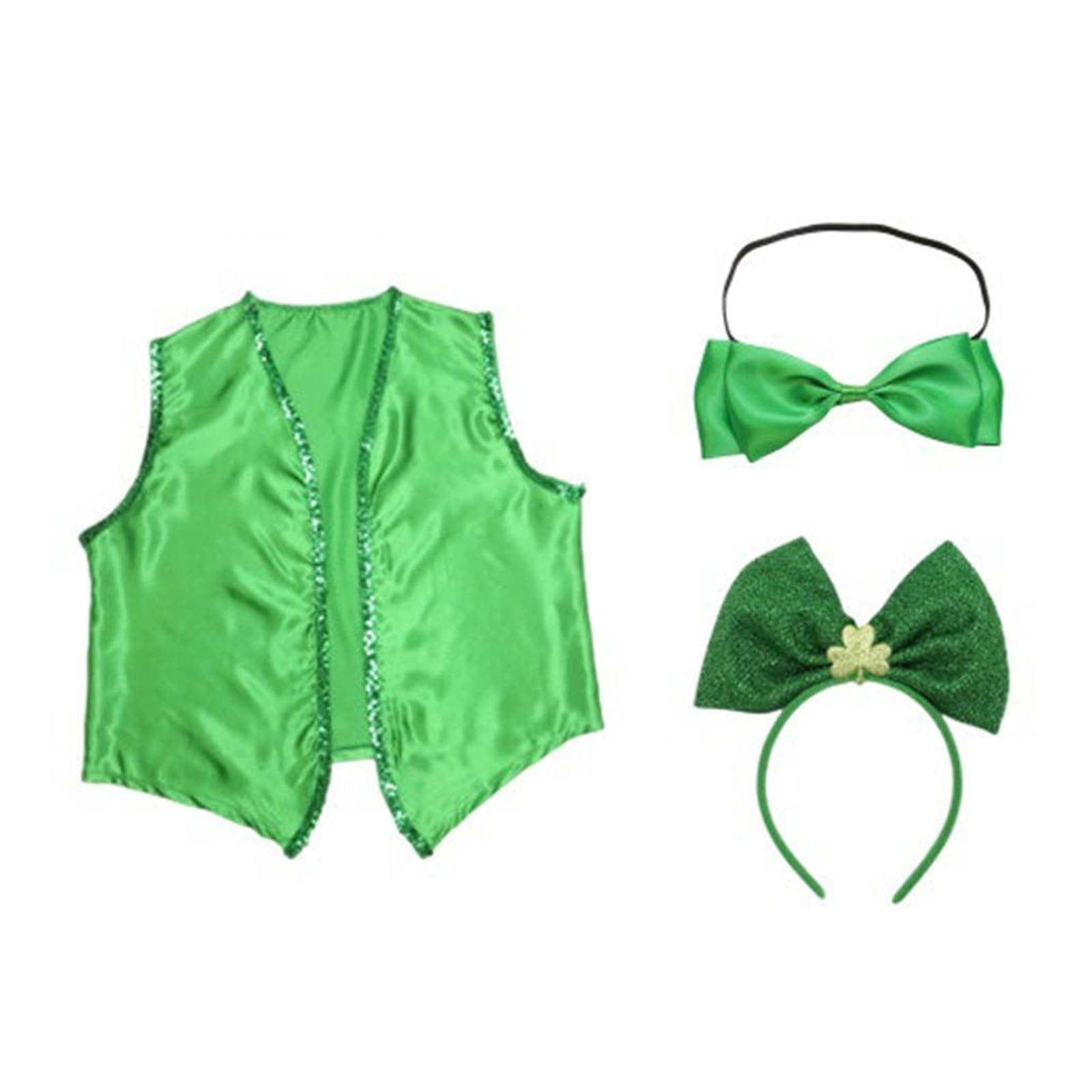 Buxuaaaa Patricks Day Costume Set Stylish Costume Collection Elegant Celebration Accessories for Carnival Party Party Outfit