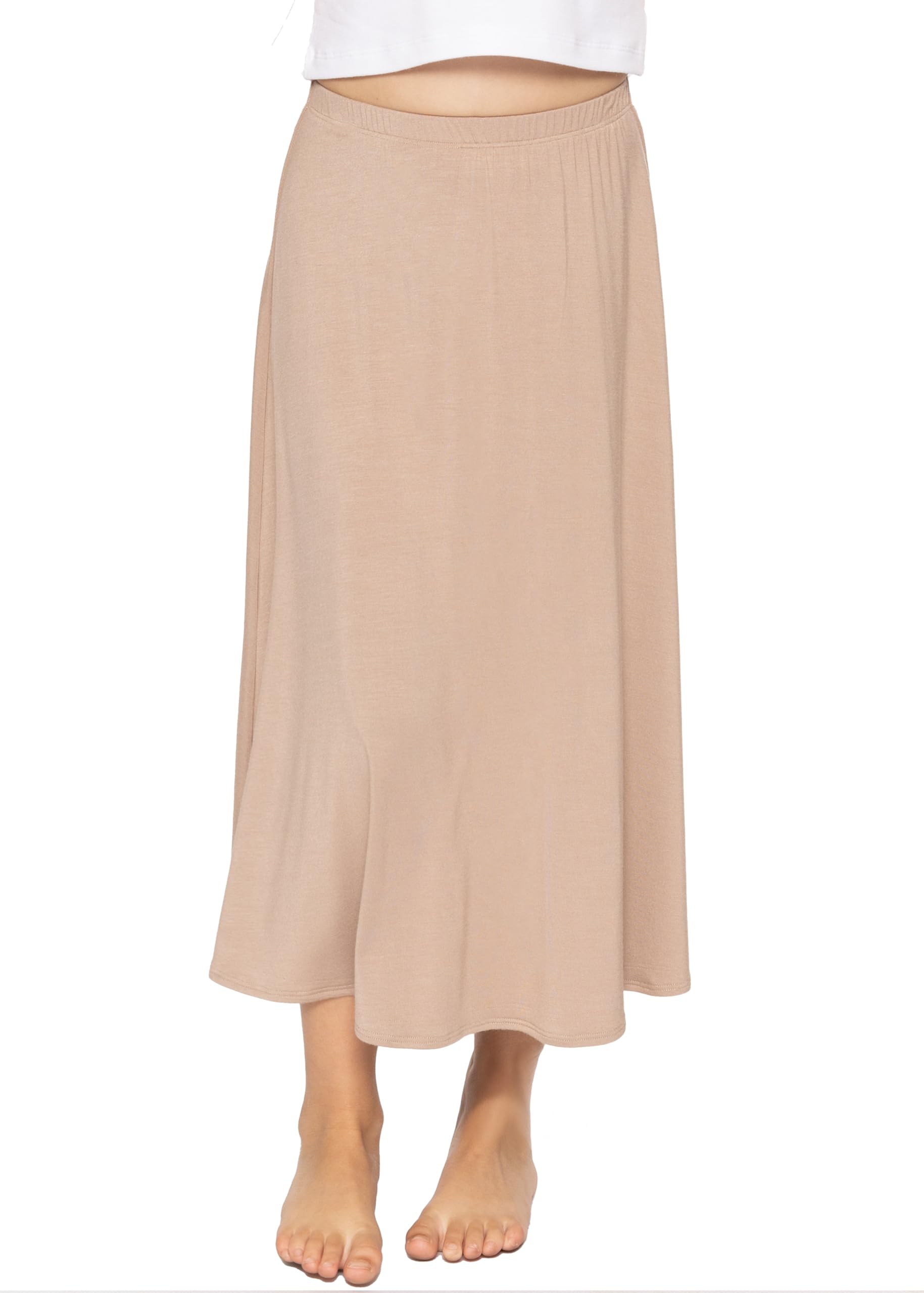 STRETCH IS COMFORT Girls Skirts Flowy A Line Knee Length and Ankle Length