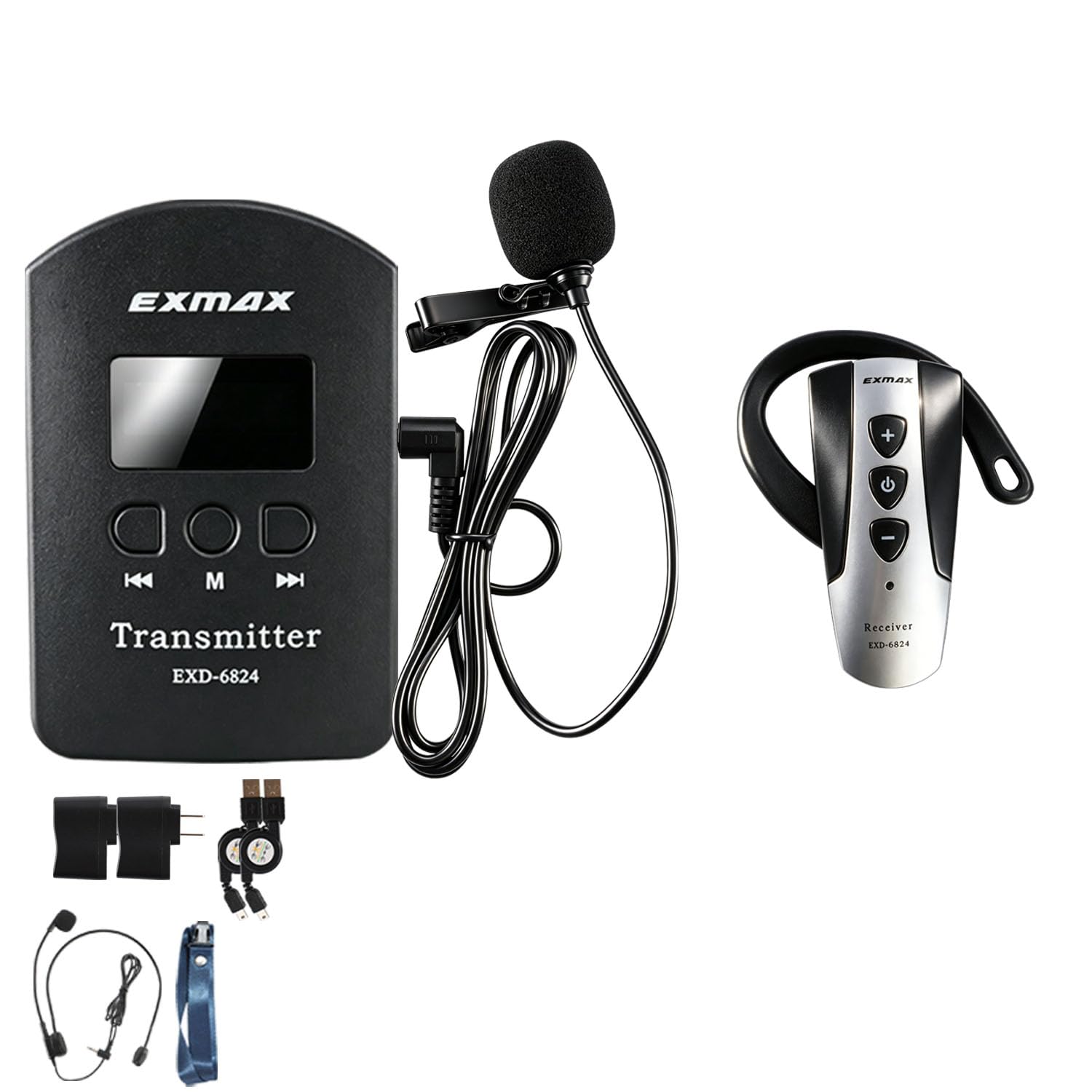 Amazon.com: EXMAX 2.4G Wireless Audio Tour Guide System Whisper