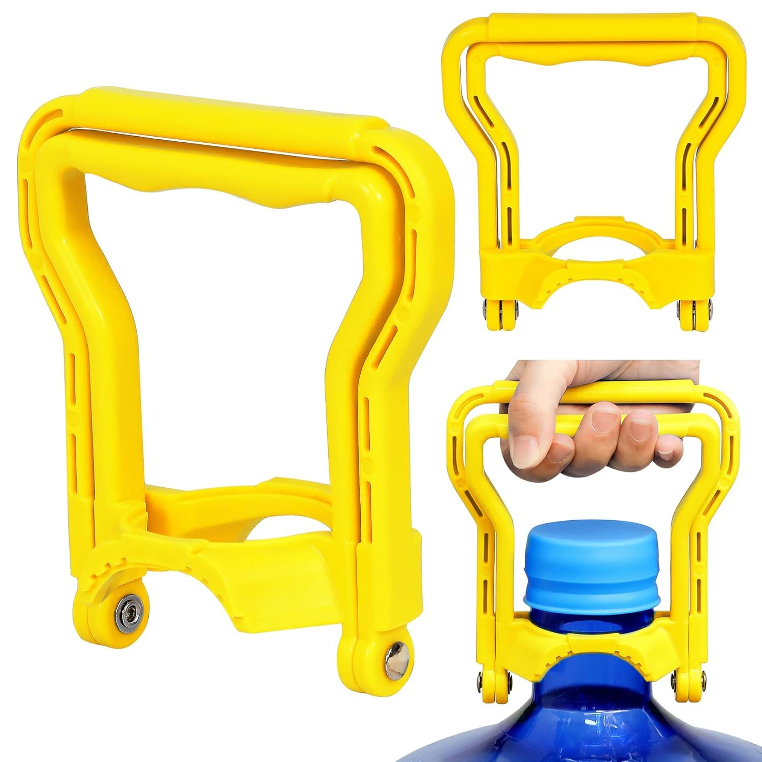 Water Bottle Handle, Heavy-Duty 20 Water Hacks Nuskha Booklet Included, Dual-Mode Design for Single or Two-Person Lifting, Ergonomic Grip for Standard Water Bottles & can (Pack of 2)-image-43