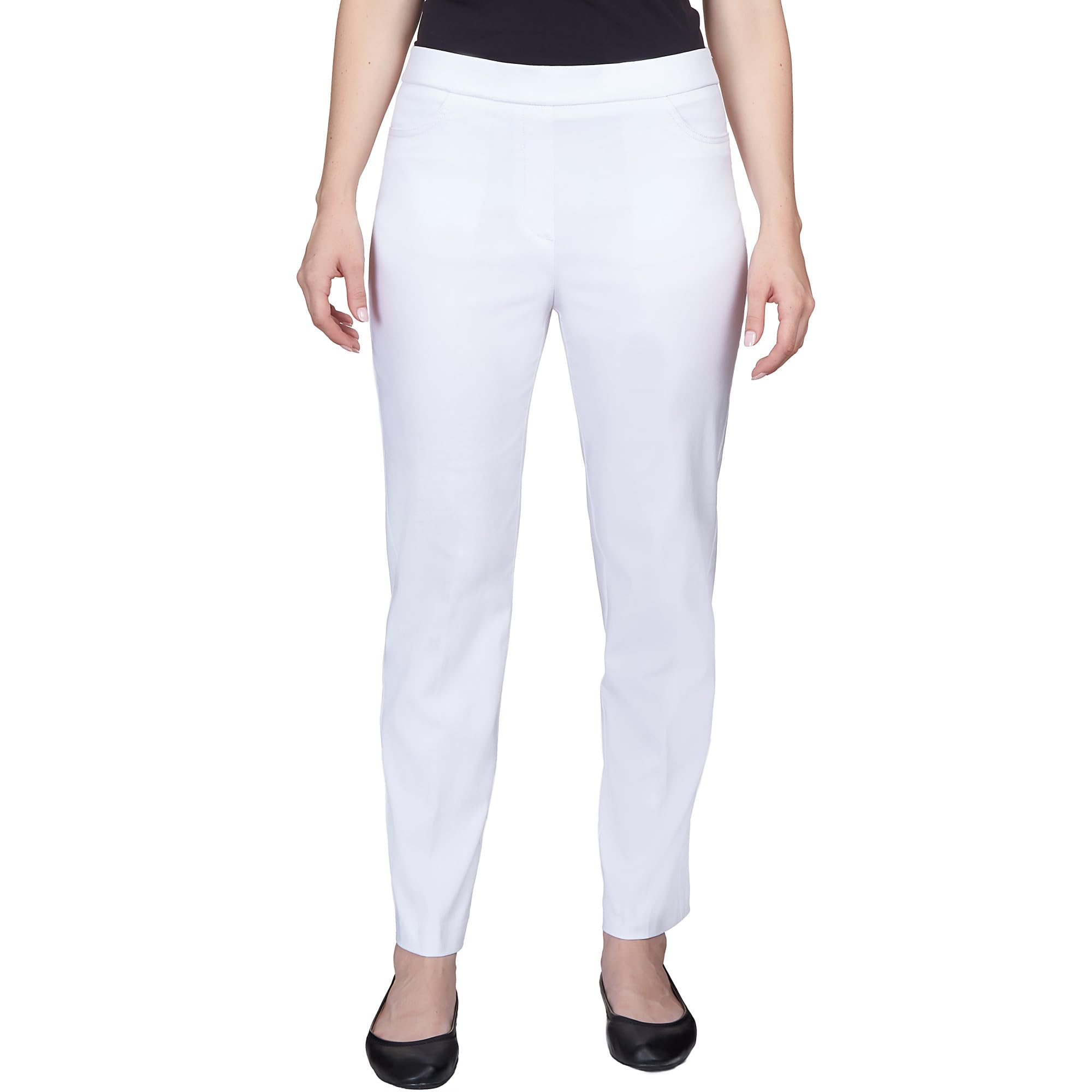 Alfred Dunner Petite Proportioned Medium Allure Slim Pant Pants