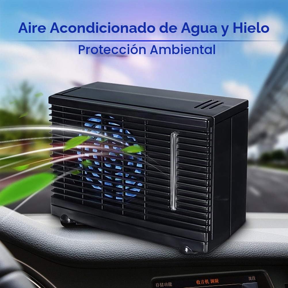 Air Acondicionador de Mini Automóvil Portátil Universal de 24 V Acondicionador de Enfriamiento Ventilador de Aire Evaporativo de Agua para Camiones Automotrices en el Hogar