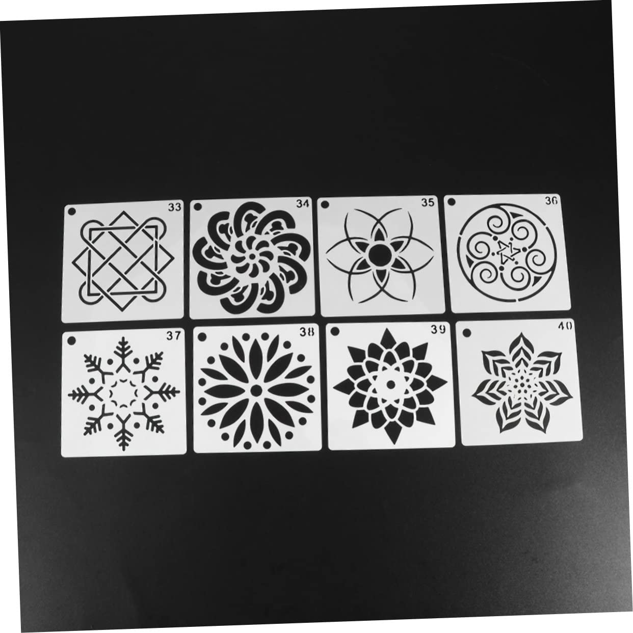 DIYEAH 112stücke Mandala Schablonen Set Wiederverwendbare Malvorlagen Für Kreative Kunstprojekte Für Wandgestaltung Möbel Und Bastelarbeiten