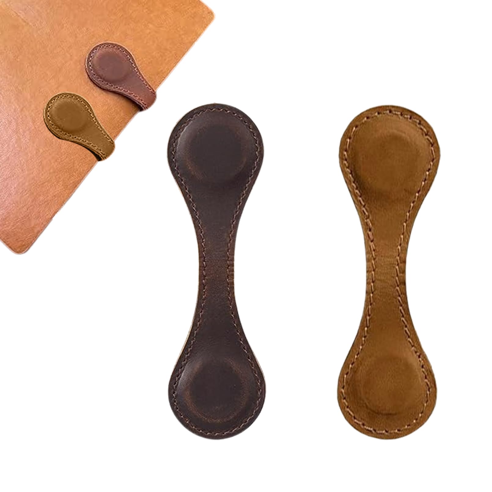 2 Piezas Marcapaginas,Marcapaginas Magnetico,Marcador de Libro de Cuero Magnético Marcador de Libro de Doble Cara,o Regalo de Amigo Para Ella,Regalo Para Amante de Los Libros,Regalo de Maestro