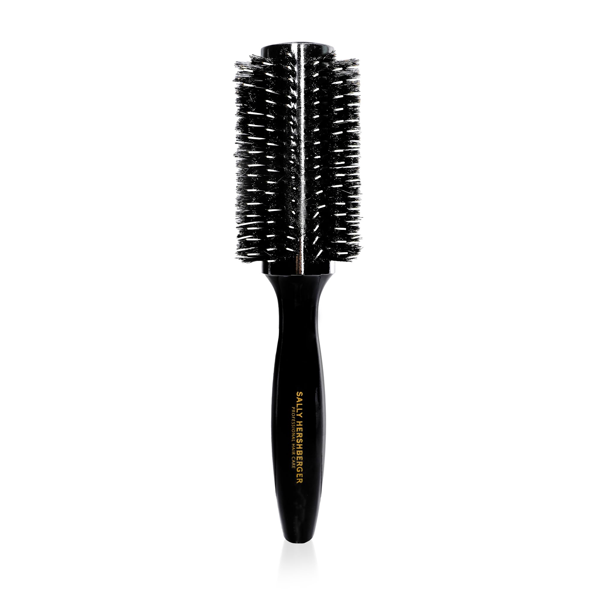 SALLY HERSHBERGER Large Round Brush for Men & Women - Premium, Salon-Tested, Volumizing & Smoothing Barrel Hair Brush - For Styling and Blow Drying Thick Through Fine Hair - Boar Bristle Design - 1 pc