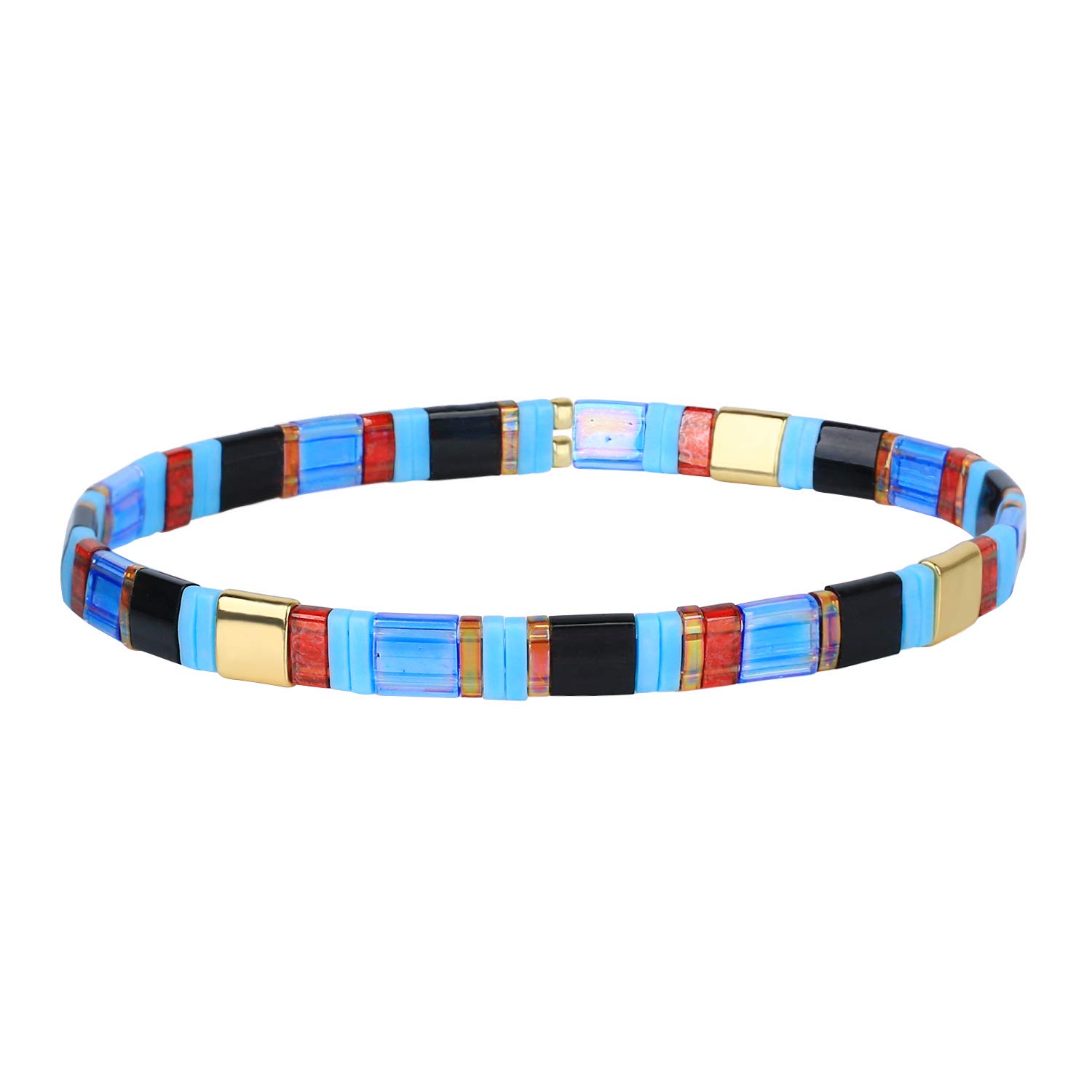 KELITCH Damen Freundschaftsarmbänder Perlen Strang Armbänder