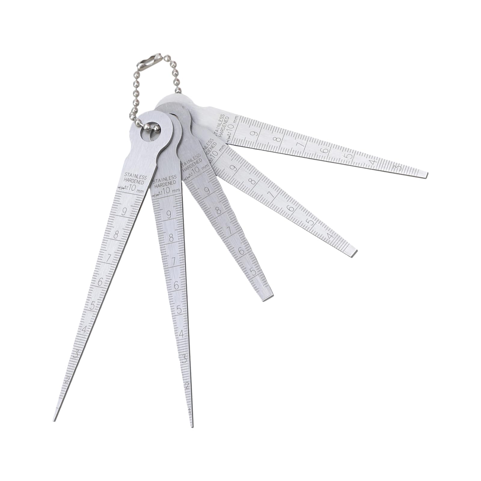 Rgybao C Professional 5Pcs Steel Taper Feeler Gauges Set Accurate Space Width Measurement Tool With Lear Scale For Industrial Use Space Measuring Tool