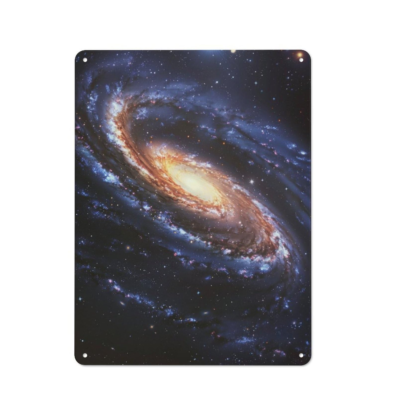 Junmoney Galactic Swirl Vintage-Inspired Tin Sign 40X30cm For Café Or Restaurant, For Cooler-Month Interiors With Vintage Character