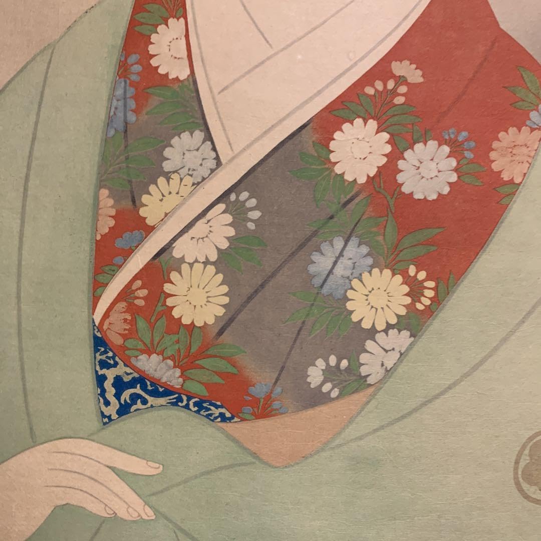 上村松園　美人画　掛け軸 上村松園の美人画 掛け軸 買取 - 掛軸買取 古美術永澤