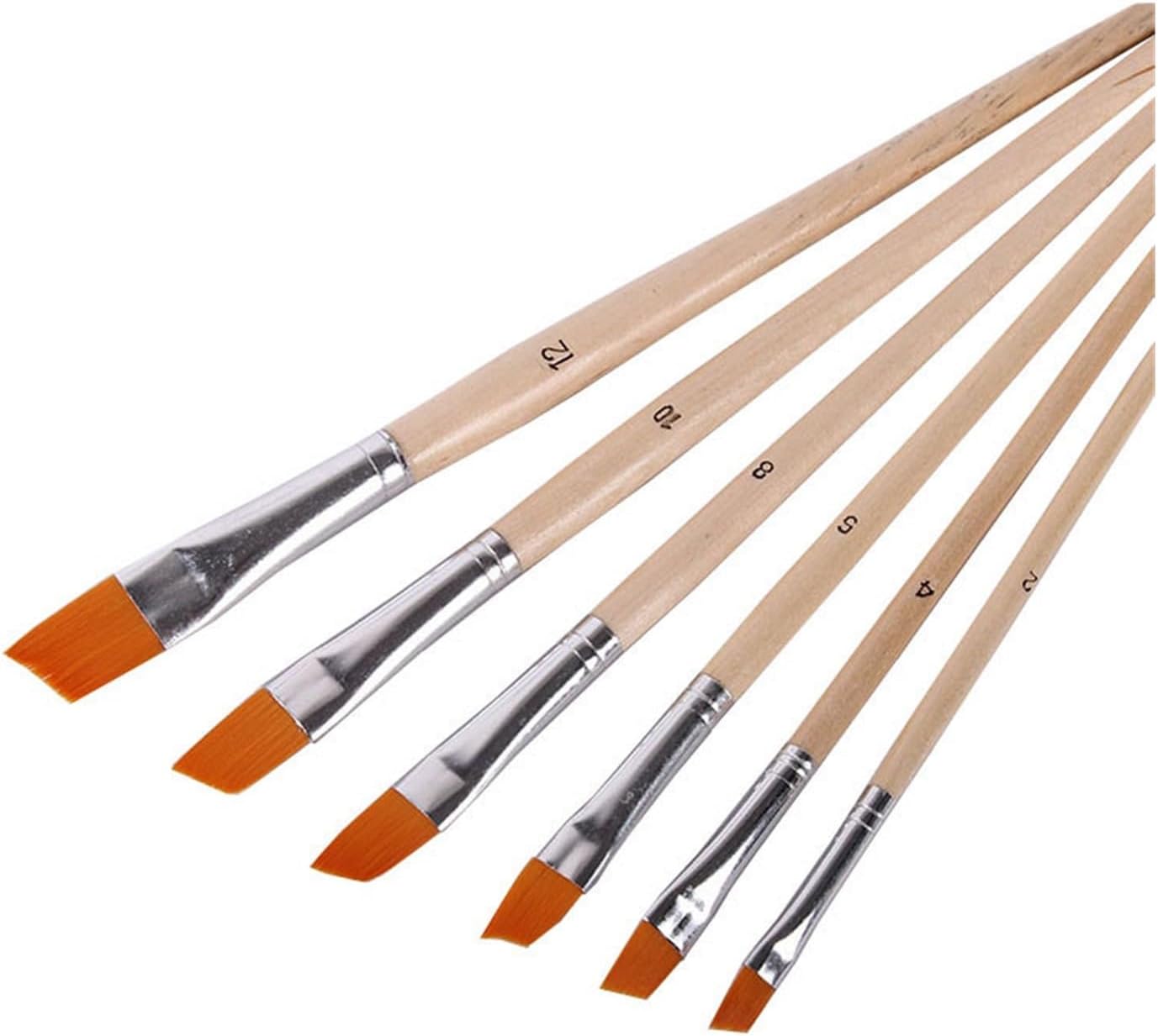 Watercolor Propylene Painting Brushes Oil Painting Brushes 6 Pcs Sets Multiple of Artistic School Supplies(Small)