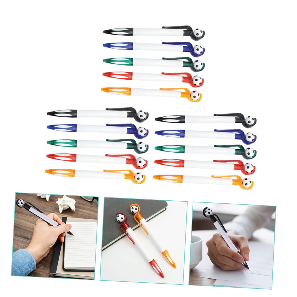 45 Pz penna a sfera da calcio penne a sfera penne a sfera scolastiche gadget scuola penne decorative penne a sfera da calcio penne da scrittura scolastiche plastica