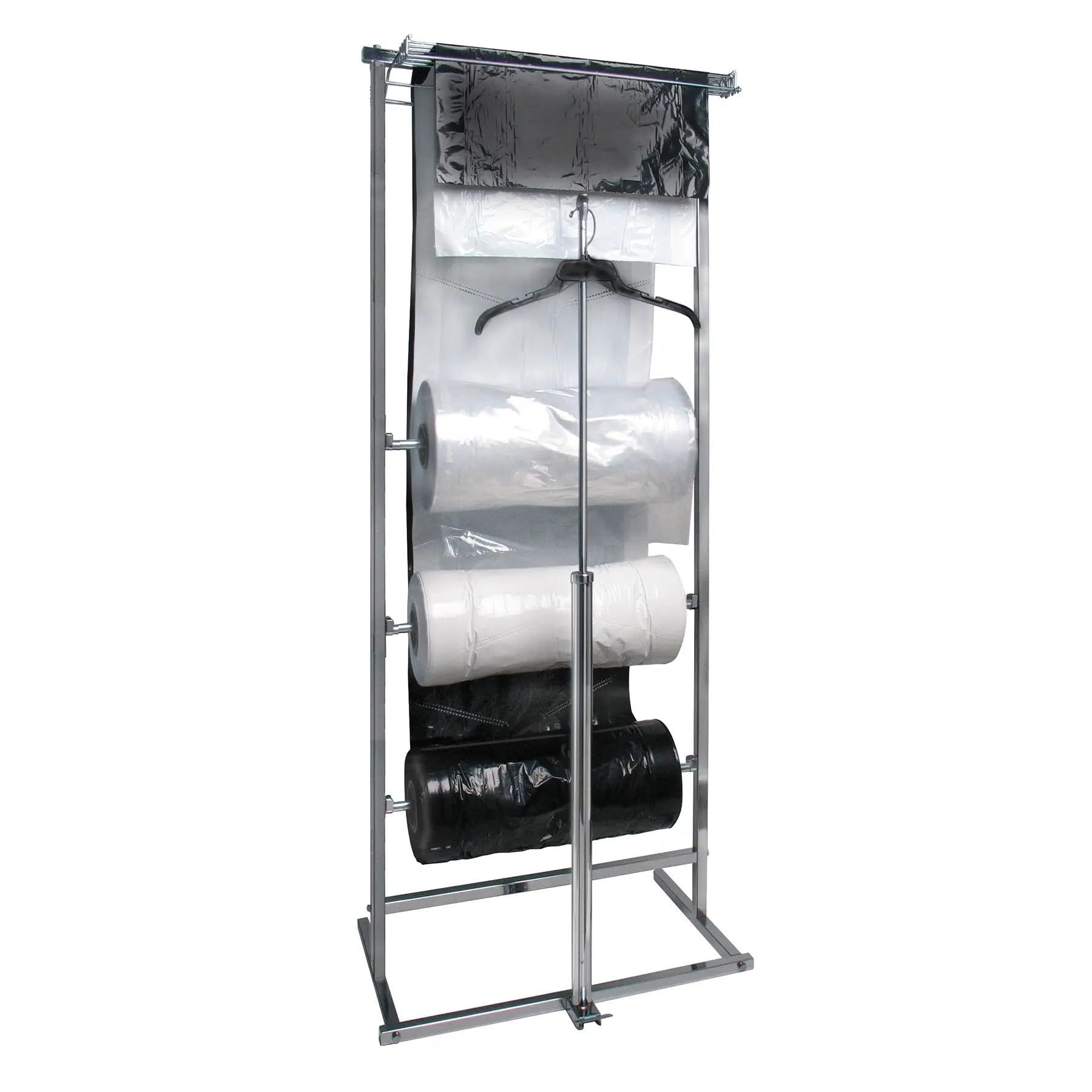 Econoco 3 Roll Polyethylene Horizontal Dispensing Rack, Square Tubing