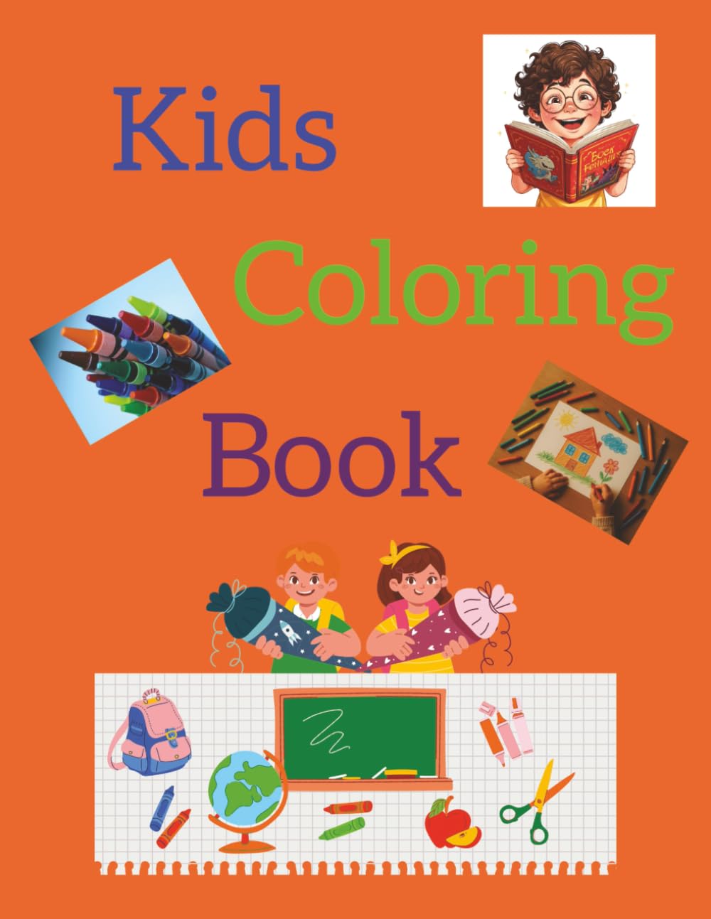 Kids Coloring Book: Coloring book for all ages hours of fun 8.5x11