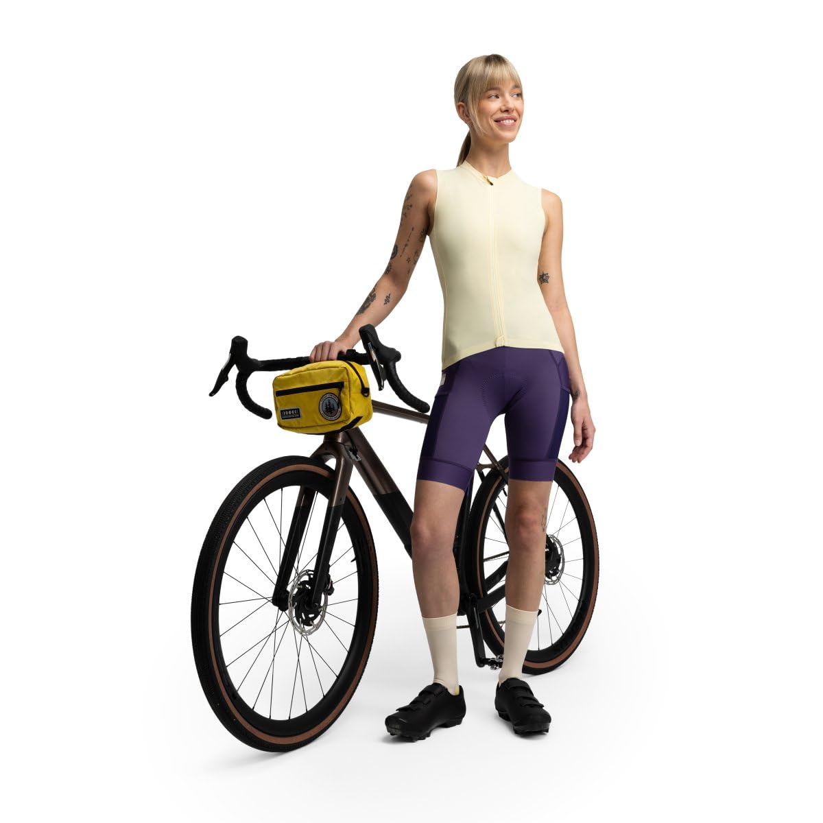 SIROKO Maillot de Gravel sin Mangas Ciclismo GM4 Strata Light Yellow Amarillo