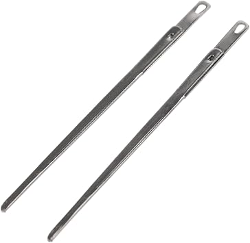 dophee 2Pcs Sewing Leather Needle Manual Lacing Threading Single Prong Steel Needle LeatherCraft Tool Handmade Leather Tools DIY Skin Tool
