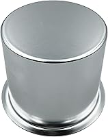 Vista 4 de SEETOOOGAMES Inserto de taza para mesa de póquer de aluminio jumbo con caída (paquete de 2) (plateado)