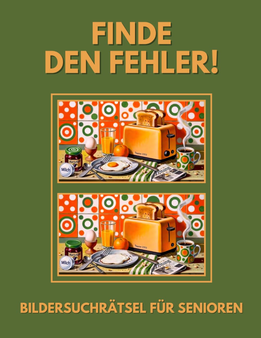 Finde den Fehler!: Bildersuchrätsel für Senioren - inkl. Lösungen - Grossformat