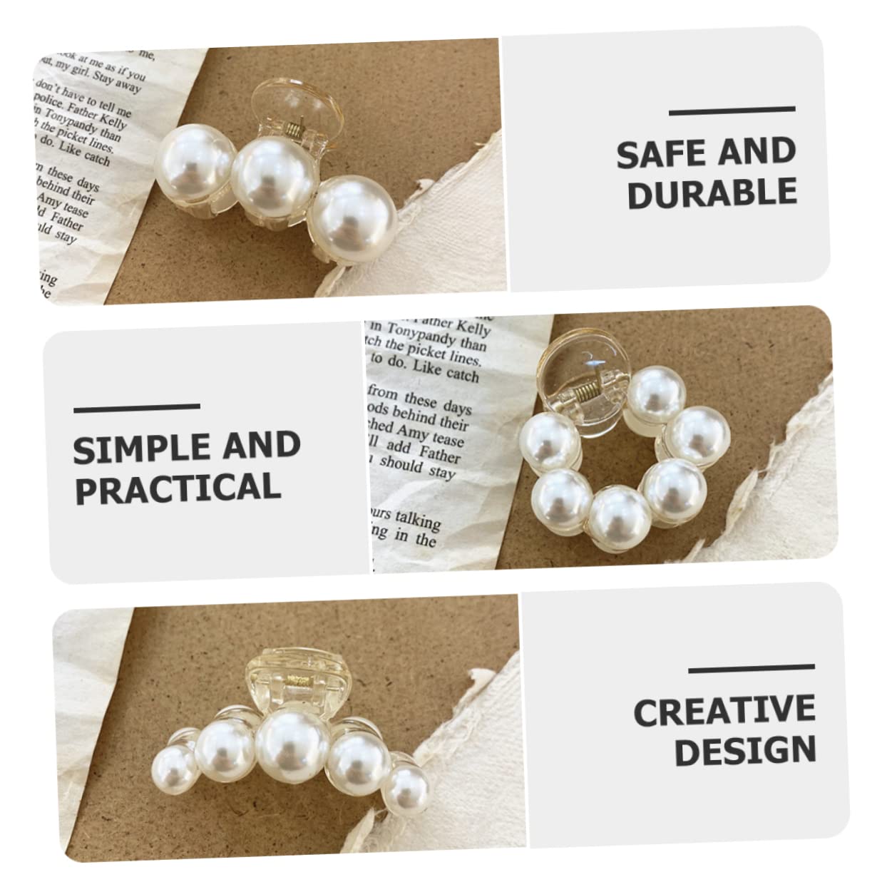 FOMIYES 4 Set Di Fermagli Per Fermagli Per Fermagli Per Coda Di Cavallo Per Donne Strumenti Per Lo Styling Dei 3 Pezzi * 4