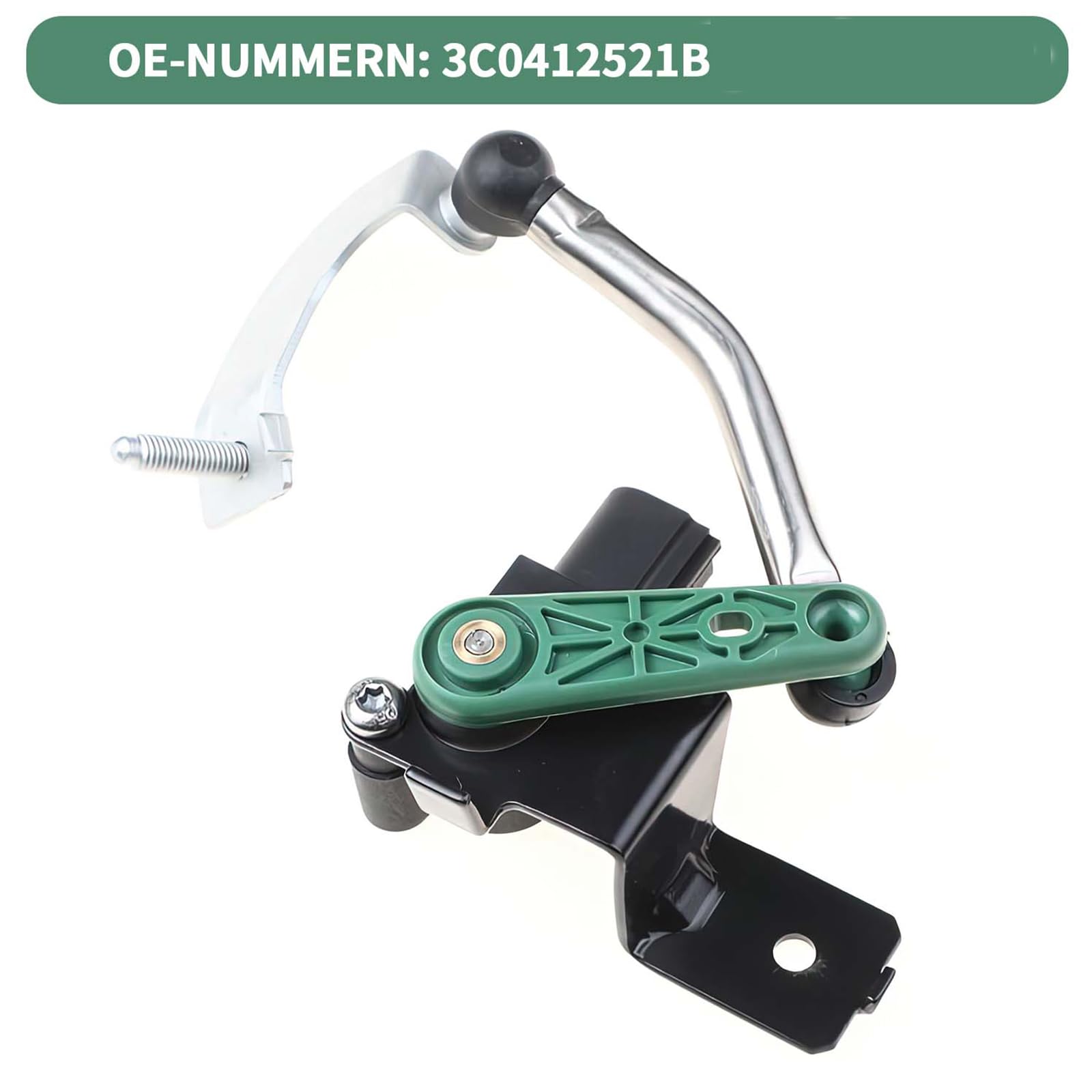 Niveausensor Vorne Links, Sensor Leuchtweitenregulierung, Niveausensor Lichtbreitesensor, 3c0412521b, Scheinwerfer-Levelsensoren, Niveausensor Luftfederung Leuchtweitenregelung q3