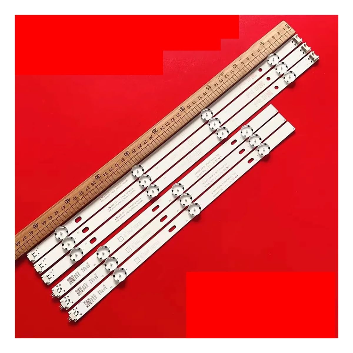 HYKPSTYJY LED Backlight Strip for 43LF510V 43LF5100 43LH5100 43LH590 43LJ515V 43LH520V 43LH511T 43LH570V LF51_FHD_A B 43LH51_FHD_A(1kits-6pcs)