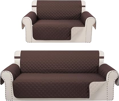 Reversible Sofa Cover Bundle Loveseat Cover
