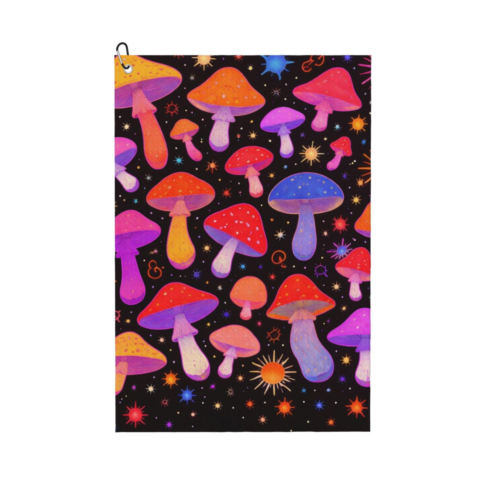BSDFGSDD Goth Magic Hippie Trippy Mushroom Golf Towel 24 x 16 inches