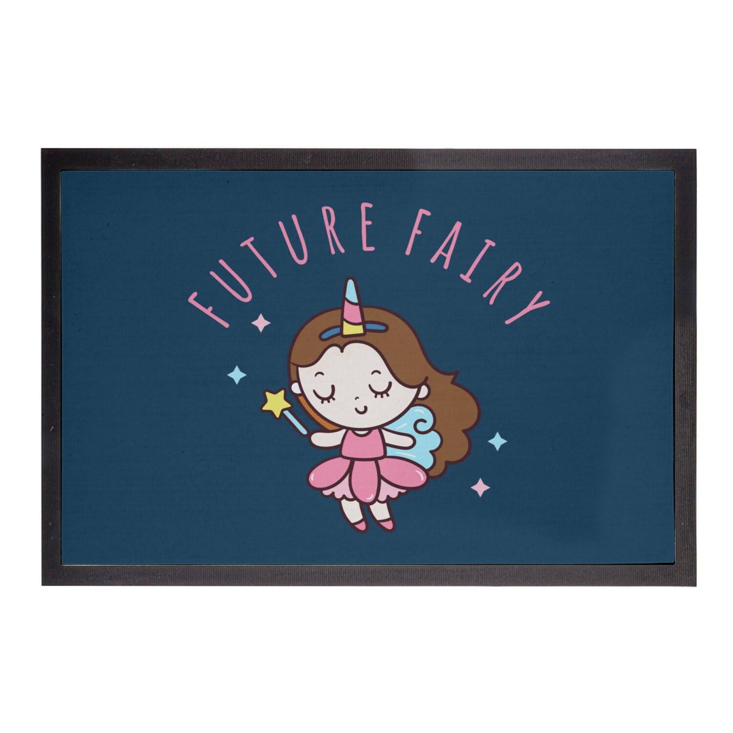 Paillasson Bleu Future Fairy tapis magique style princesse pour enfants