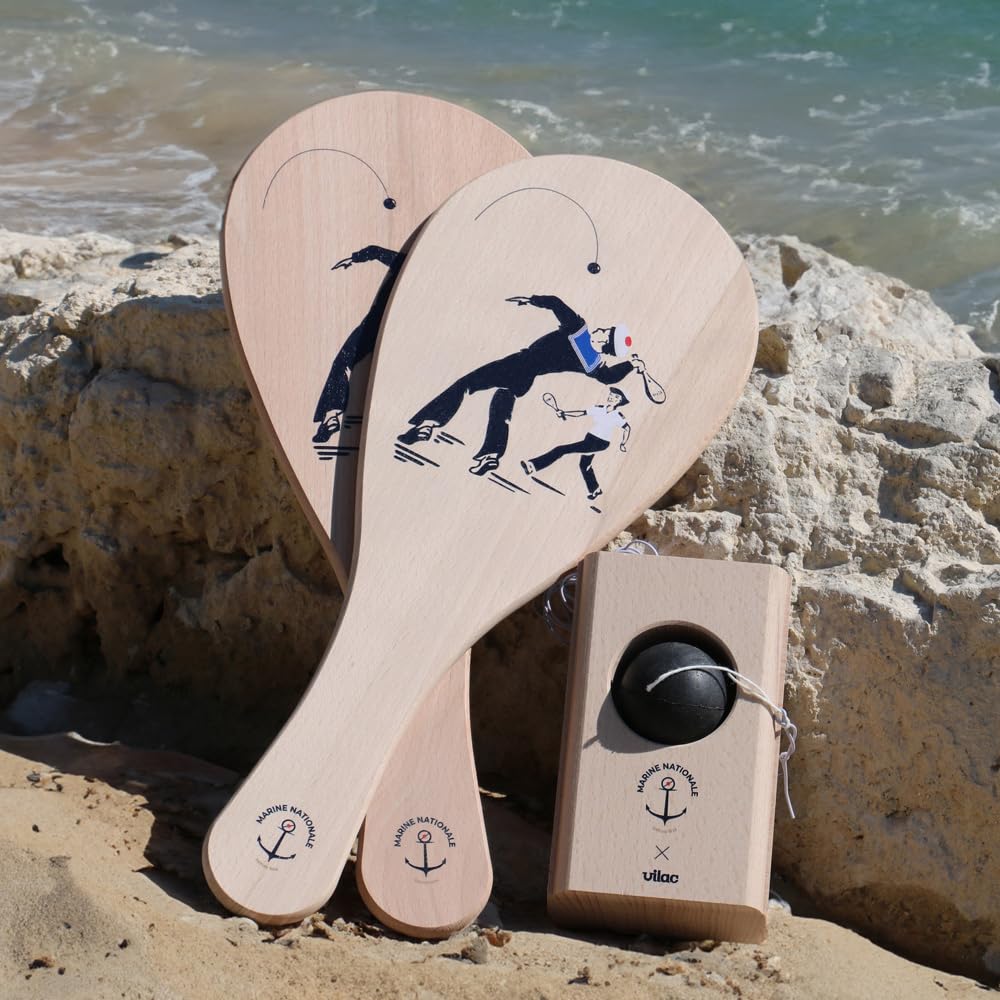 Vilac - Jokari Marine Nationale 2 Raquettes - Enfants 4 Ans+